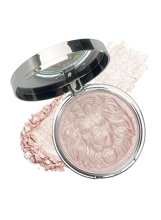 KAPEINE Face Highlighter Palette,Pink Glitter Eyeshadow Pearl Shimmer Single Makeup Kit High Glossy Face Makeup Palette Sparkling Highlighter Makeup Palette Smooth Baked Lasting Shining Makeup-03 - Image 1